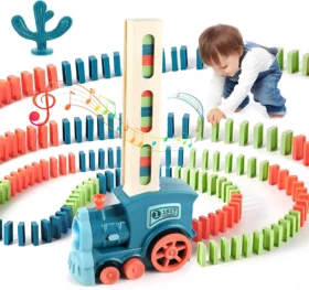 Automatic Domino Laying Train Set for Kids