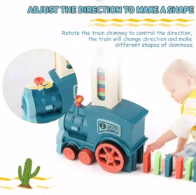 Automatic Domino Laying Train Set for Kids