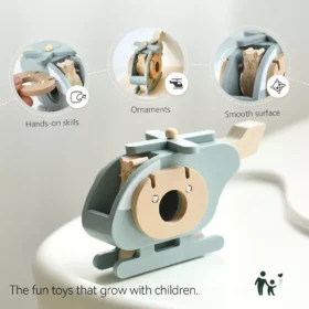 Montessori Wooden Aircraft Toy for Toddlers