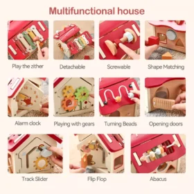 Montessori Wooden Baby Toy Busy Box