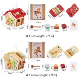Montessori Wooden Baby Toy Busy Box