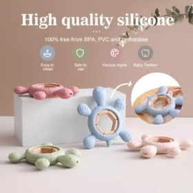 Silicone Turtle Teether for Babies