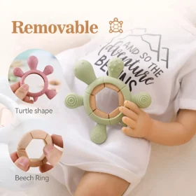 Silicone Turtle Teether for Babies