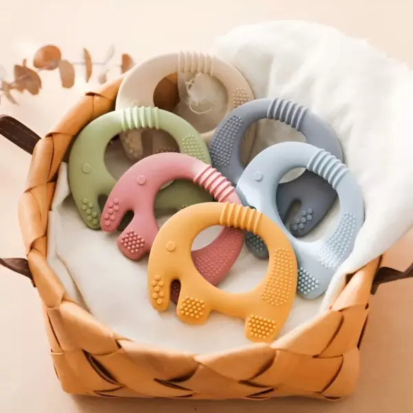 100093-523c9f.webp Baby Elephant Silicone Teether