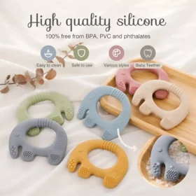 Baby Elephant Silicone Teether