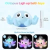 Electric Octopus Baby Bath Toy with Sprinkler, Music & LED Light