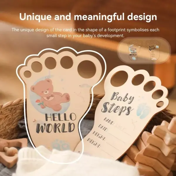 100144-b5082c.webp Wooden Baby Milestone Card