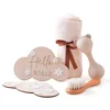 Baby Silicone Maracas Rattle & Milestone Cards Photography Set – Newborn Essentials