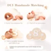 Baby Silicone Maracas Rattle & Milestone Cards Photography Set – Newborn Essentials