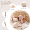 Baby Silicone Maracas Rattle & Milestone Cards Photography Set – Newborn Essentials