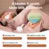 Double Electric Breast Pump with 4 Modes, 9 Levels, and LED Touch Display