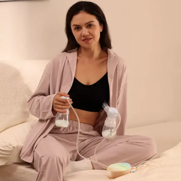 Double Electric Breast Pump with 4 Modes, 9 Levels, and LED Touch Display