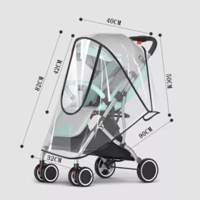 Universal Waterproof Pram Rain Cover - Baby Stroller Transparent Shield