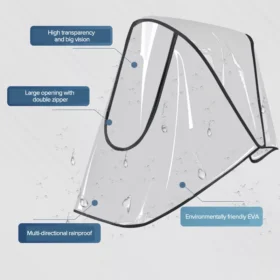 Universal Waterproof Pram Rain Cover - Baby Stroller Transparent Shield