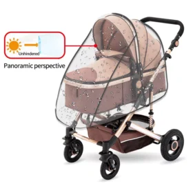 Universal Waterproof Pram Rain Cover - Baby Stroller Transparent Shield