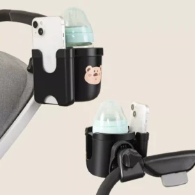 Universal Stroller Cup Holder with Phone Organizer