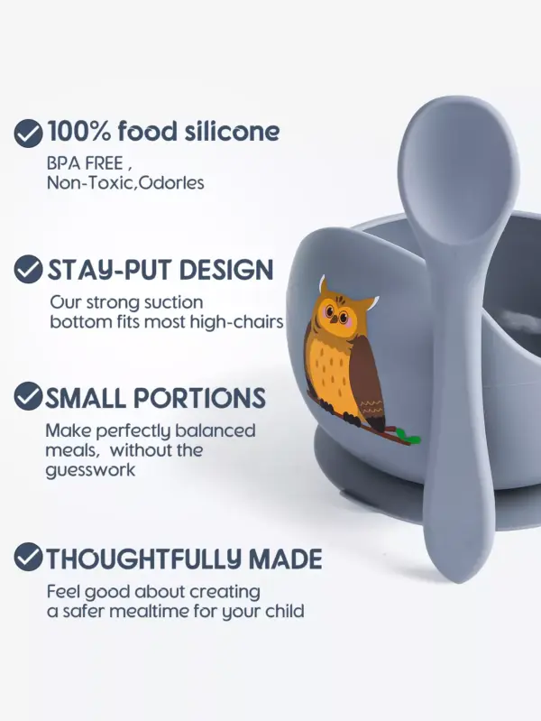 Children's Silicone Suction Cup Bowl
