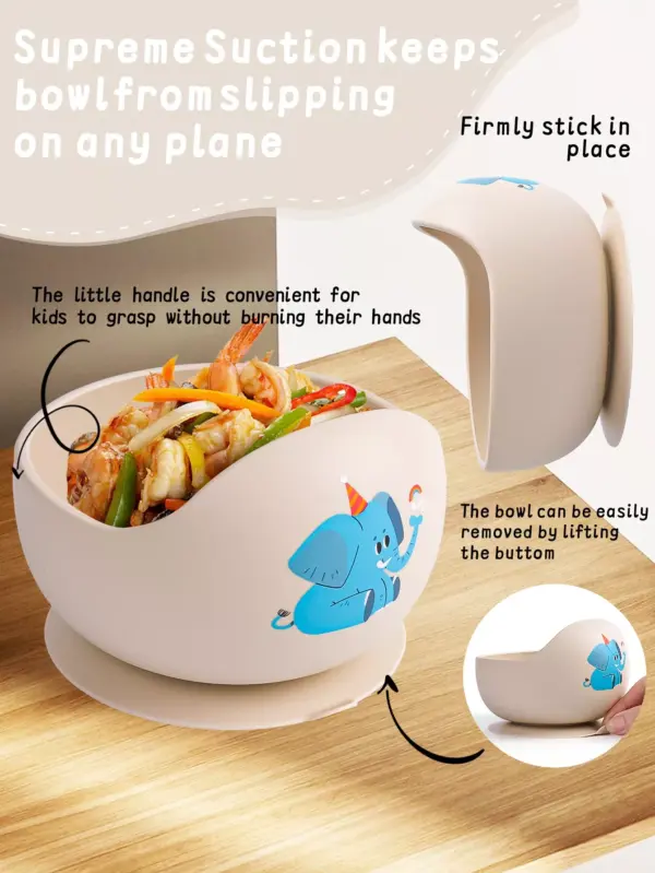 Children's Silicone Suction Cup Bowl