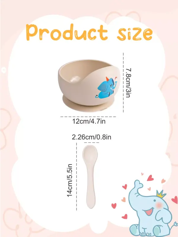 Children's Silicone Suction Cup Bowl