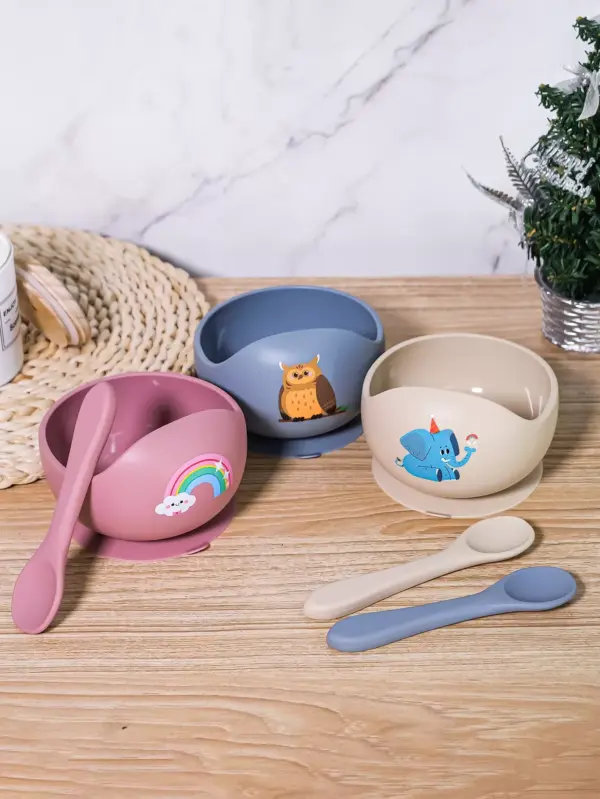 Children's Silicone Suction Cup Bowl
