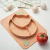 100457-d3c91d.webp Baby Silicone Dinner Plate with Cartoon Fox Design