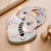 Adjustable Silicone Baby Bib with Crumb Catcher and Cute Bear Design