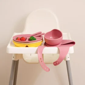 5-Piece Silicone Baby Feeding Set