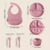 5-Piece Silicone Baby Feeding Set