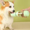 Portable 2-in-1 Dog Water Bottle & Food Container