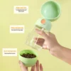 Portable 2-in-1 Dog Water Bottle & Food Container