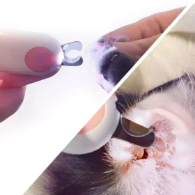 LED Pet Nail Clipper with Two Lighting Modes for Cats & Dogs