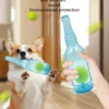 Floating Rubber Tennis Bottle Dog Toy – Stress Reliever & Bite Resistant