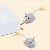USB Rechargeable Moving Mouse Cat Toy with Feather