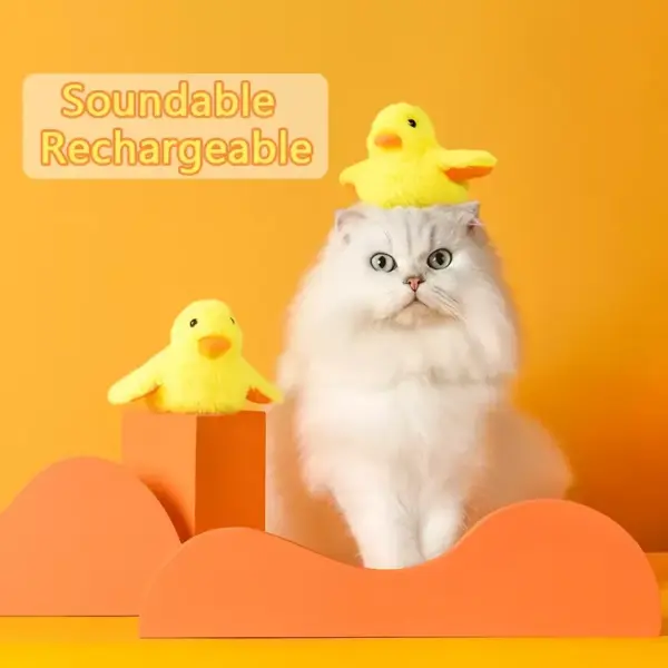 100890-9fe547.webp Interactive Flapping Duck Cat Toy