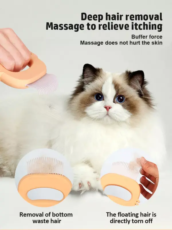 Soft Teeth Cat Deshedding Comb & Massage Brush for Kittens and Puppies