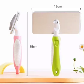 Stainless Steel Dog Comb and Hair Remover Brush for Dogs & Cats