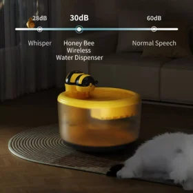 2.2L Wireless Cat Water Dispenser with Smart Sensor and Mute Operation