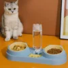Double Dog & Cat Bowls with Water Dispenser