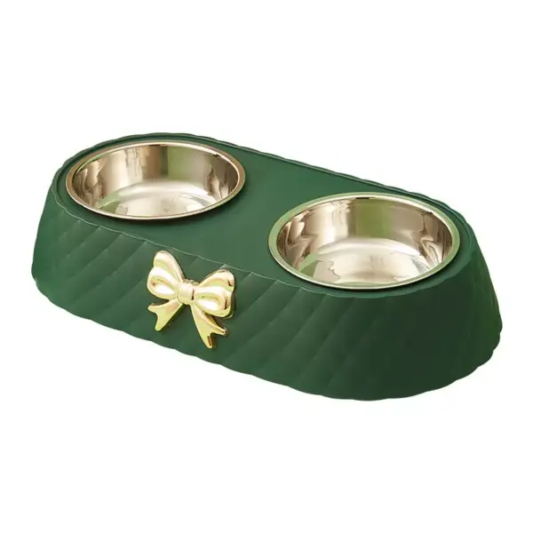 101046-506f59.webp Bow-tie Stainless Steel Double Pet Bowl