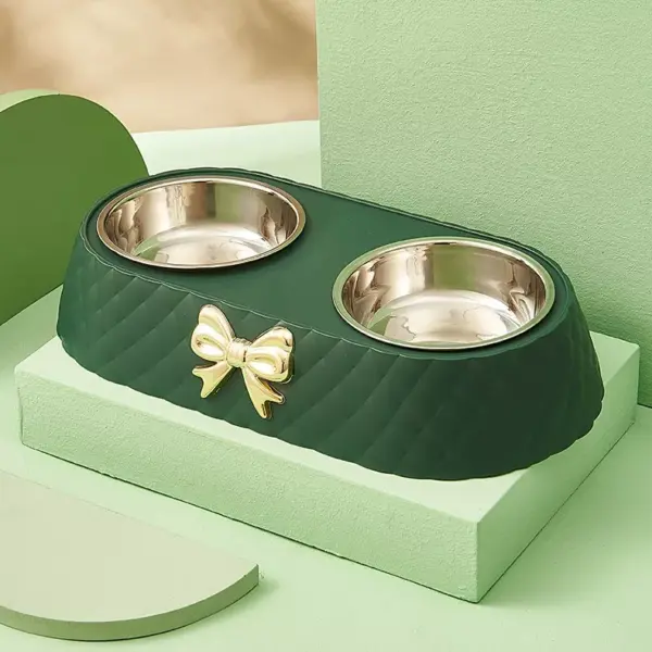 101046-f7fd18.webp Bow-tie Stainless Steel Double Pet Bowl