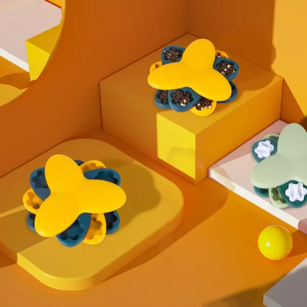 Interactive Slow Feeder Puzzle Bowl for Dogs & Cats