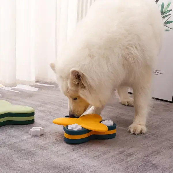 Interactive Slow Feeder Puzzle Bowl for Dogs & Cats
