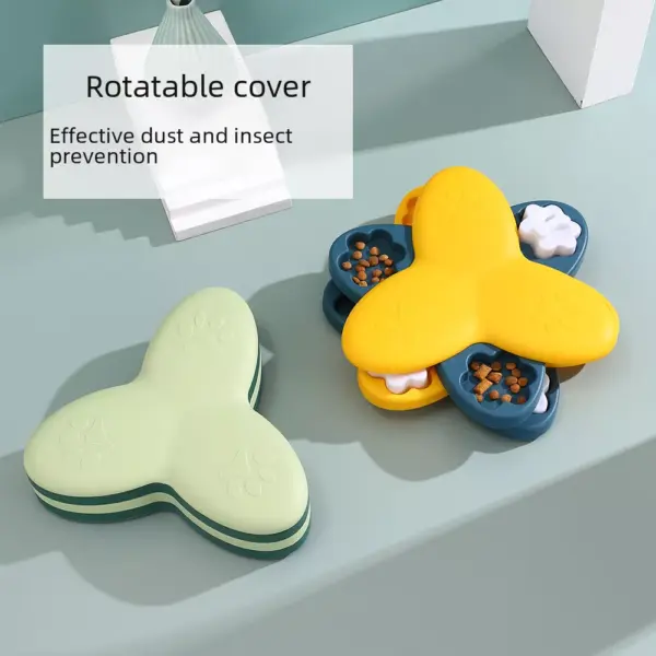 Interactive Slow Feeder Puzzle Bowl for Dogs & Cats