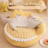 Warm and Cozy Donut Cat Bed for All-Season Comfort