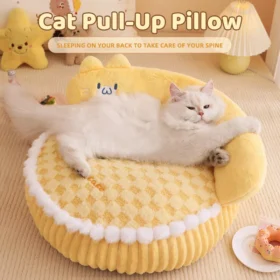 Warm and Cozy Donut Cat Bed for All-Season Comfort