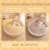 Warm and Cozy Donut Cat Bed for All-Season Comfort