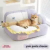 All-Season Plush Cat Bed with Comfort and Security