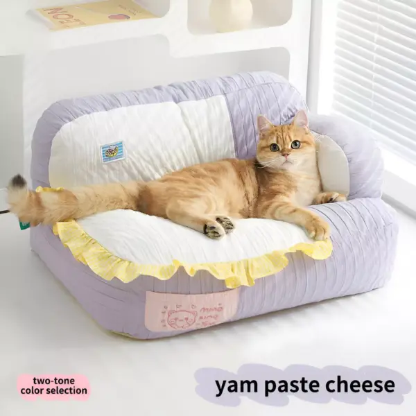 101174-8267ad.webp All-Season Plush Cat Bed with Comfort and Security