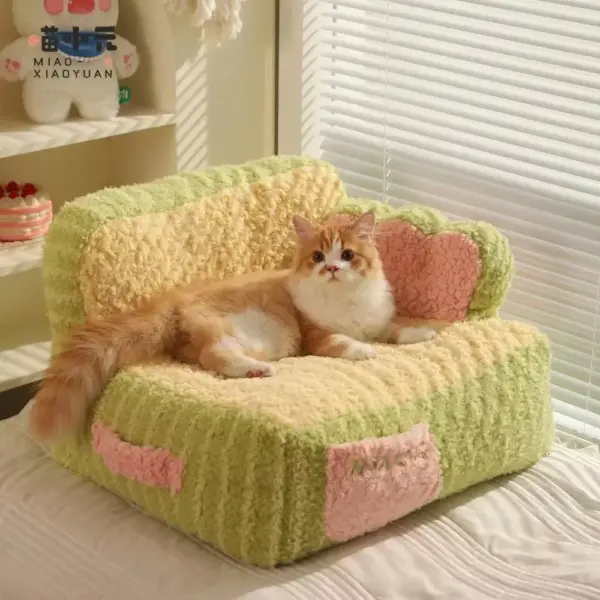 101185-d46568.webp Cozy Cat Sofa Bed – Warm, Thick Cotton Nest for Kittens & Small Pets