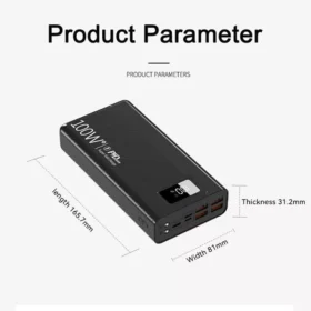 101240-3b9168.webp 100W Super Fast Charging 50000mAh Power Bank with 4 USB & Wireless Charging